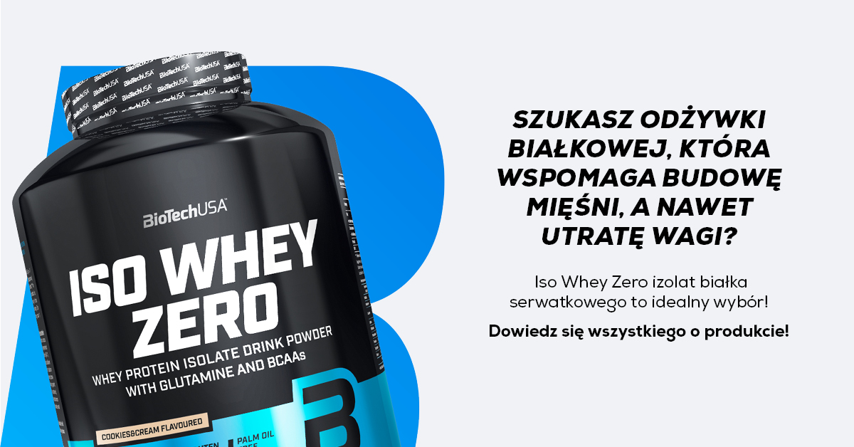 Iso Whey Zero białko w proszku BioTechUSA