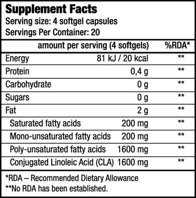 CLA 400 - Vitamins and minerals - BioTechUSA