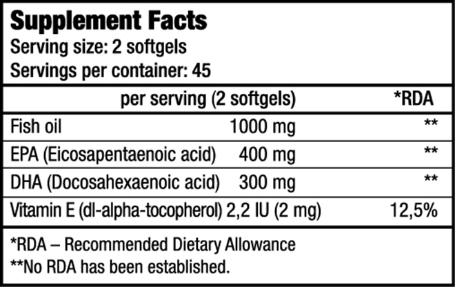 Omega 3 - Vitamins and minerals - BioTechUSA