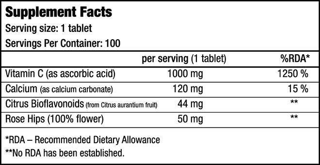 Vitamin C 1000 Bioflavonoids Vitamins And Minerals Biotechusa